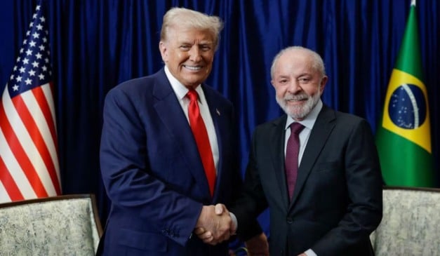 O presidente dos EUA, Donald Trump, e Lula