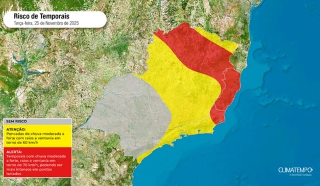 Foto: Reprodução/Climatempo